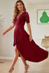 'Nereida' Short Sleeve Lace Dress - Celes Fashion